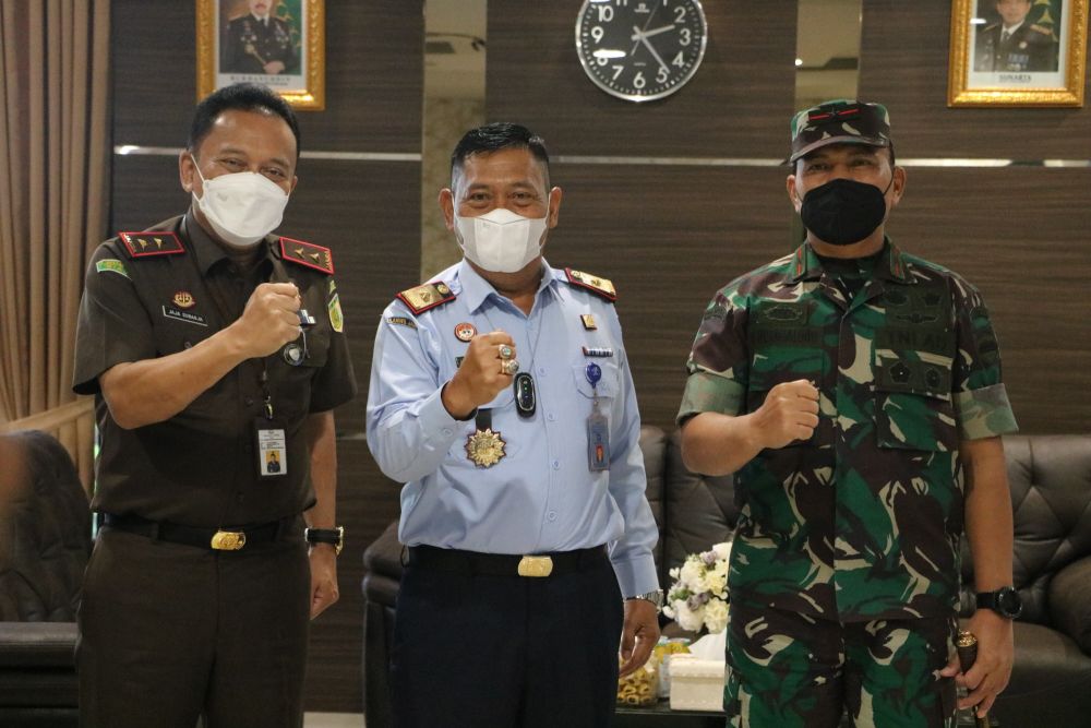 Kepala Kemenkumham Riau, Kajati Riau dan Danrem 031/Wira Bima Sepakat Saling Sinergi