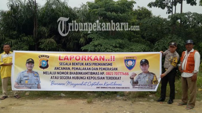 Marak Terjadi Pemalakan, Polisi Pasang Spanduk Imbauan