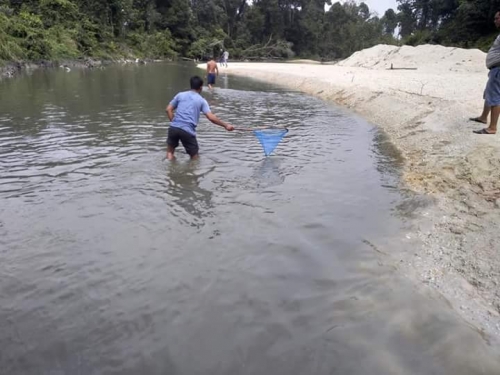 Belum Ada Tersangka, Polres Kuansing Masih Selidiki Pencemaran Sungai Bawang