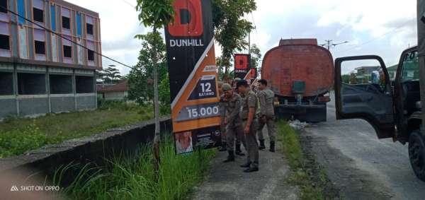 Satpol PP Masih Temukan Oknum Pasang Spanduk Sembarangan