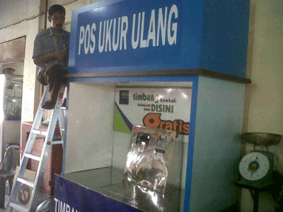 Pos Ukur Ulang Hadir Pasar Simpang Baru
