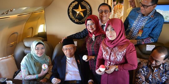 Ulang Tahun, Wapres Maruf Amin Dapat Ucapan dan Doa di Udara