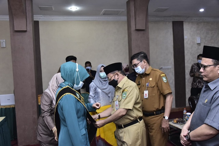 Hj Herawati Dilantik Jadi Bunda Literasi Kabupaten Bengkalis