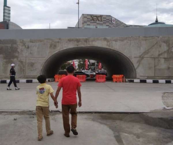 Dishub Pekanbaru Tutup U-Turn Dekat Mal Living World 