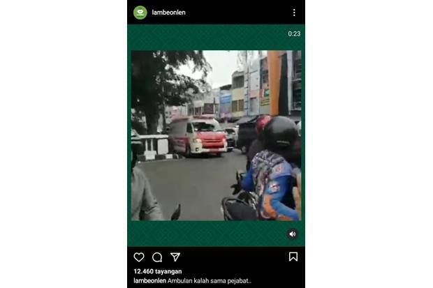 Viral, Ambulans Bawa Pasien Kritis Ditahan saat Iringan Mobil Pejabat Melintas 