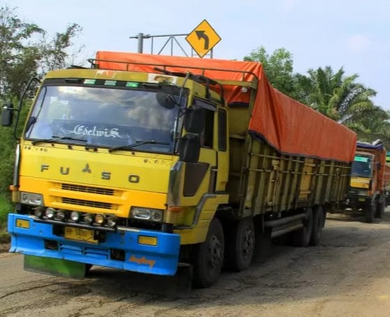 Sebabkan Kerusakan Jalan di Taluk Kuantan, Dishub Panggil Pemilik Truk Tonase Berat 