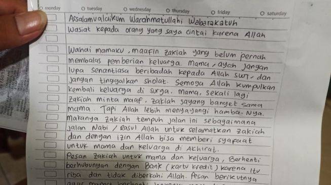 Ada Nama Ahok di Surat Wasiat Zakiah Aini Teroris yang Serang Mabes Polri 