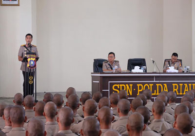 Wakapolda Riau Pimpin Upacara Pembukaan Pendidikan Pembentukan Bintara Polri