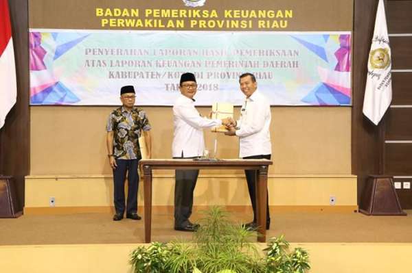  Pemko Pekanbaru Raih Opini WTP Tahun 2018